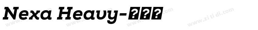 Nexa Heavy字体转换